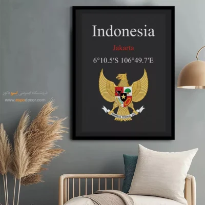 تابلو نماد های کشورهای جهان - اسپو دکور