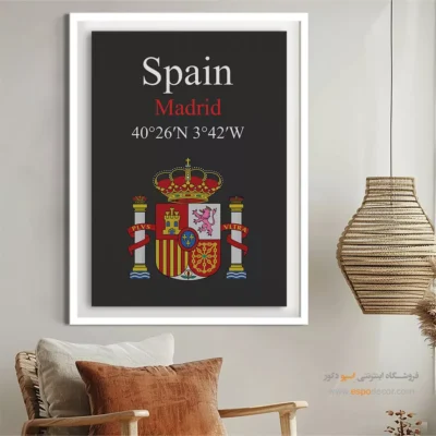 تابلو نماد های کشورهای جهان - اسپو دکور