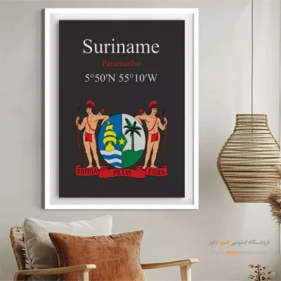 تابلو نماد های کشورهای جهان - اسپو دکور