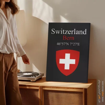 تابلو نماد های کشورهای جهان - اسپو دکور