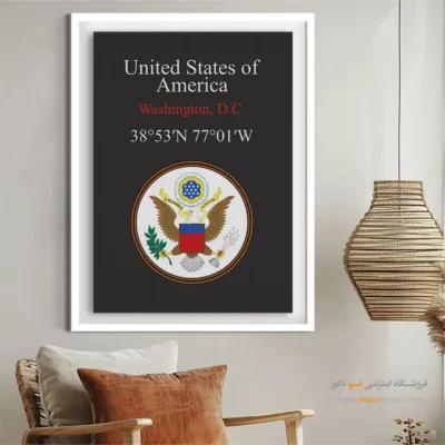 تابلو نماد های کشورهای جهان - اسپو دکور