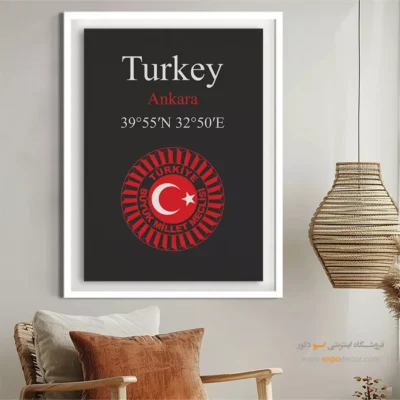 تابلو نماد های کشورهای جهان - اسپو دکور