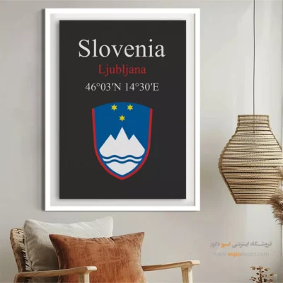 تابلو نماد های کشورهای جهان - اسپو دکور