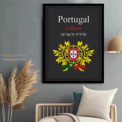 تابلو نماد های کشورهای جهان - اسپو دکور