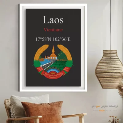 تابلو نماد های کشورهای جهان - اسپو دکور