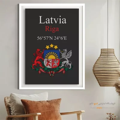 تابلو نماد های کشورهای جهان - اسپو دکور