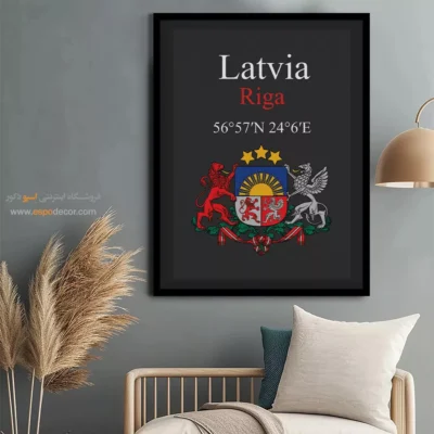 تابلو نماد های کشورهای جهان - اسپو دکور