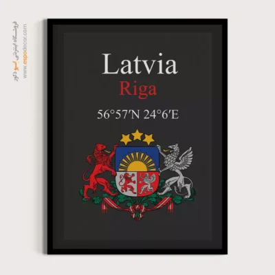 تابلو نماد های کشورهای جهان - اسپو دکور