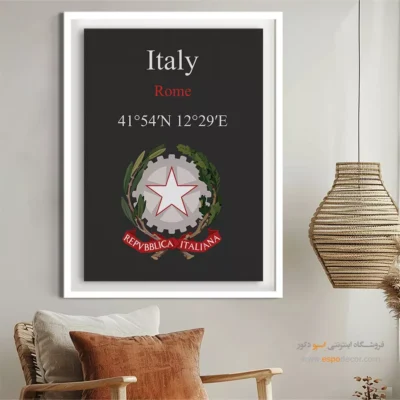 تابلو نماد های کشورهای جهان - اسپو دکور