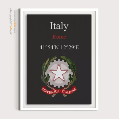 تابلو نماد های کشورهای جهان - اسپو دکور