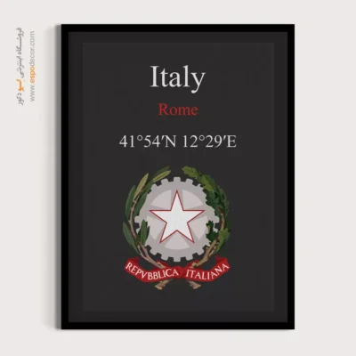 تابلو نماد های کشورهای جهان - اسپو دکور