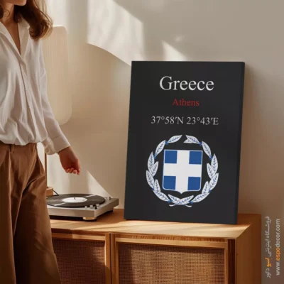 تابلو نماد های کشورهای جهان - اسپو دکور