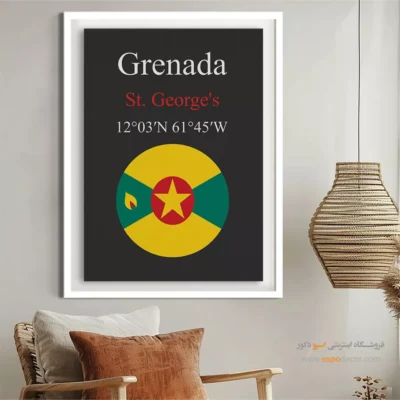 تابلو نماد های کشورهای جهان - اسپو دکور