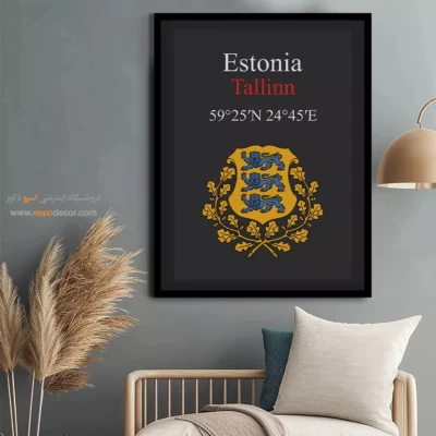 تابلو نماد های کشورهای جهان - اسپو دکور