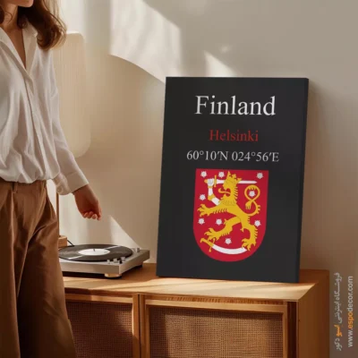 تابلو نماد های کشورهای جهان - اسپو دکور