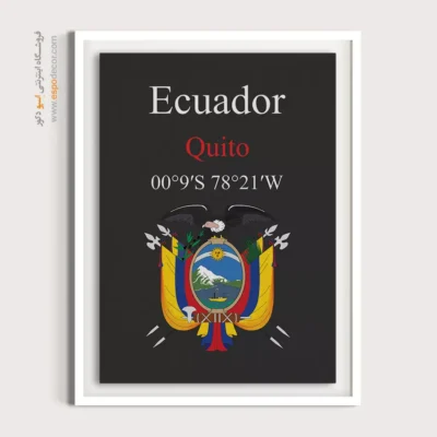 تابلو نماد های کشورهای جهان - اسپو دکور