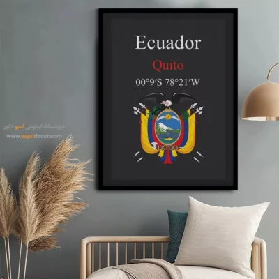 تابلو نماد های کشورهای جهان - اسپو دکور