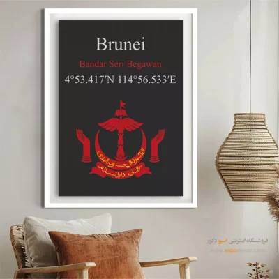 تابلو نماد های کشورهای جهان - اسپو دکور