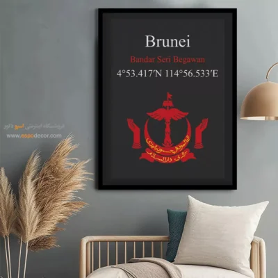 تابلو نماد های کشورهای جهان - اسپو دکور