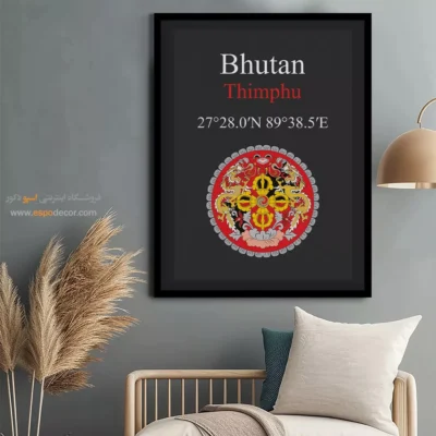 تابلو نماد های کشورهای جهان - اسپو دکور