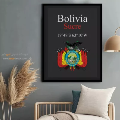 تابلو نماد های کشورهای جهان - اسپو دکور