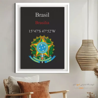 تابلو نماد های کشورهای جهان - اسپو دکور