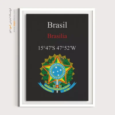 تابلو نماد های کشورهای جهان - اسپو دکور