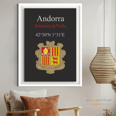 تابلو نماد های کشورهای جهان - اسپو دکور