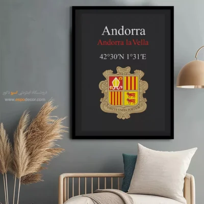 تابلو نماد های کشورهای جهان - اسپو دکور