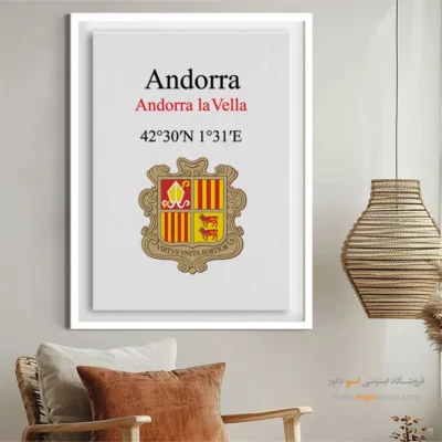 تابلو نماد های کشورهای جهان - اسپو دکور