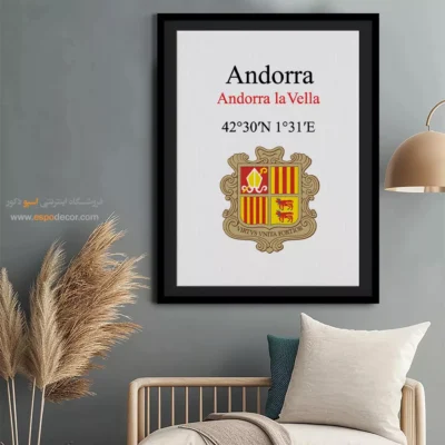 تابلو نماد های کشورهای جهان - اسپو دکور