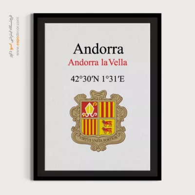 تابلو نماد های کشورهای جهان - اسپو دکور