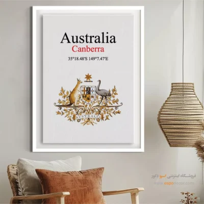 تابلو نماد های کشورهای جهان - اسپو دکور