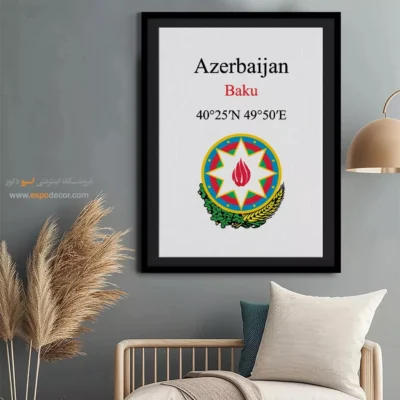 تابلو نماد های کشورهای جهان - اسپو دکور