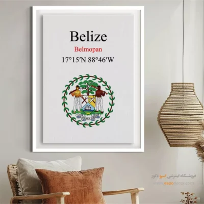 تابلو نماد های کشورهای جهان - اسپو دکور