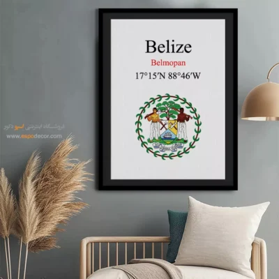 تابلو نماد های کشورهای جهان - اسپو دکور