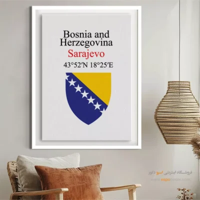 تابلو نماد های کشورهای جهان - اسپو دکور