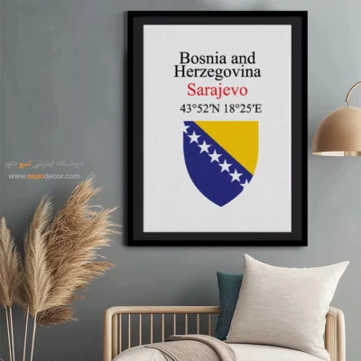 تابلو نماد های کشورهای جهان - اسپو دکور