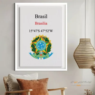 تابلو نماد های کشورهای جهان - اسپو دکور