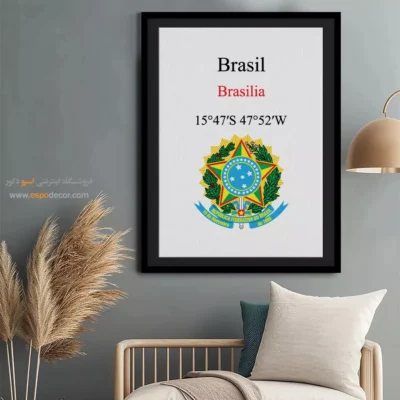 تابلو نماد های کشورهای جهان - اسپو دکور