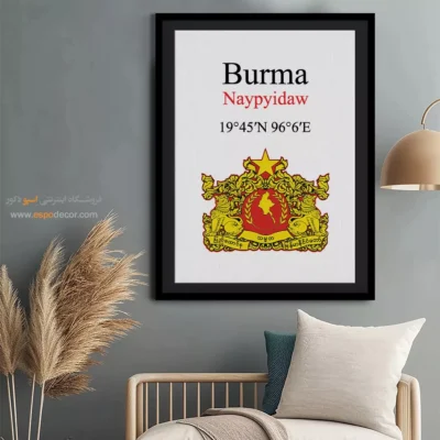 تابلو نماد های کشورهای جهان - اسپو دکور