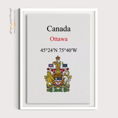 تابلو نماد های کشورهای جهان - اسپو دکور