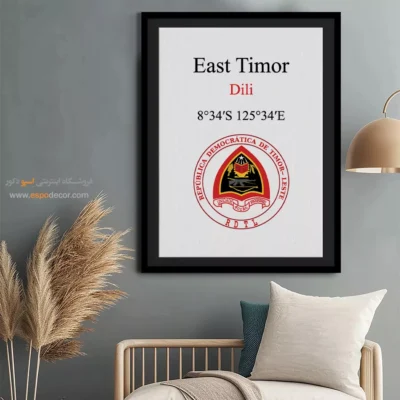 تابلو نماد های کشورهای جهان - اسپو دکور