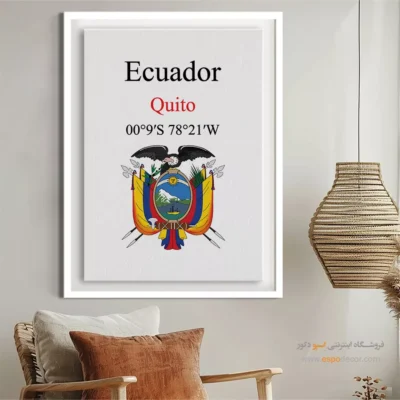 تابلو نماد های کشورهای جهان - اسپو دکور