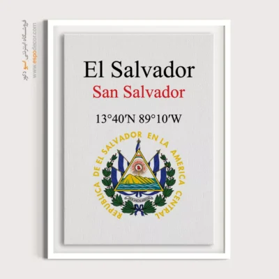 تابلو نماد های کشورهای جهان - اسپو دکور