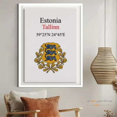 تابلو نماد های کشورهای جهان - اسپو دکور