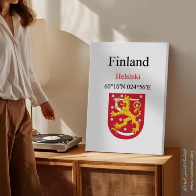 تابلو نماد های کشورهای جهان - اسپو دکور