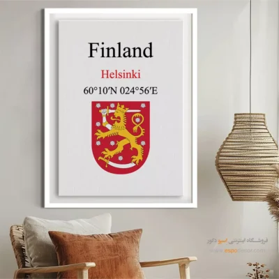 تابلو نماد های کشورهای جهان - اسپو دکور