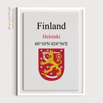 تابلو نماد های کشورهای جهان - اسپو دکور