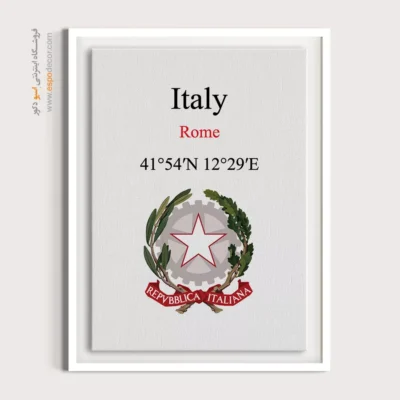 تابلو نماد های کشورهای جهان - اسپو دکور